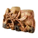 Soapstone Double Vase Chinese Carving Sculpture