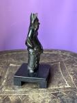 Hand Carved Black Soapstone Immortal Figurine 5.3