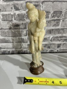 Antique Chinese Soapstone Guanyin Figure 10