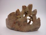 Hand Carved China Soapstone Brush Pot – 5