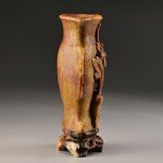 Vintage Chinese Soapstone Feng Shui Vase