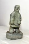 Hand Carved Soapstone Inuit Eskimo Figure Statue