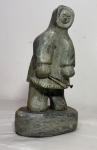 Hand Carved Soapstone Inuit Eskimo Figure Statue