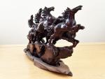 Hand-Carved Vintage Chinese Soapstone Stallion Statue