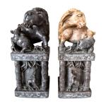 Hand Carved Chinese Soapstone Animal Seal Stamps