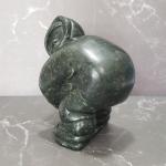 Jade Green Eskimo Soapstone Carving by Juanisi