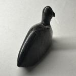 Hand-Carved Black Soapstone Bird Figurines