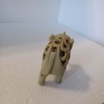 Elephant Family Soapstone Carving with Baby