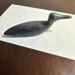 Inuit Loon Bird Soapstone Carving Sculpture