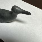 Inuit Loon Bird Soapstone Carving Sculpture