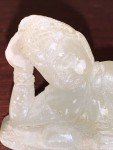 Chinese Soapstone Reclining Figure Statue 3.2