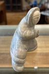 Chupak Juneau Signed Soapstone Eskimo Hunter Carving