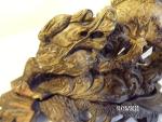 Chinese Soapstone Dragon Sculpture with Pearl Base 5.5