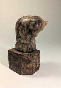 Hand-Carved Vintage Soapstone Bear Figurine