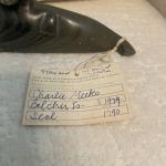 Vintage 1979 Soapstone Seal Sculpture by Charlie Meeko