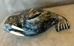 Inuit Soapstone Walrus Figurine by J Ayek