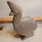 Hand-Carved Vintage Soapstone Bird Sculpture 9.5"x6.5