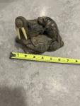 Inuit Soapstone Walrus and Pup Sculpture