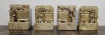 Vintage Chinese Soapstone Carved Bookends Set
