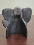 Hand-Carved Vintage Soapstone Elephant Sculpture