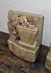 Vintage Chinese Soapstone Carved Bookends Set