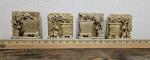 Vintage Chinese Soapstone Carved Bookends Set