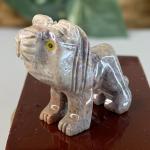 Mini Lion Soapstone Figurine - Hand Carved