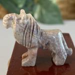 Mini Lion Soapstone Figurine - Hand Carved