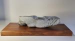 Inuit Gray Soapstone Stalking Cat Sculpture, 14