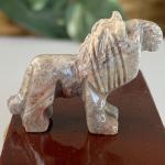 Mini Lion Soapstone Figurine - Hand Carved