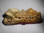 Chinese Hand-carved Soapstone Mountain Village Sculpture