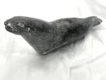 Inuit Soapstone Seal Carving Sculpture - Vintage