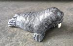 5" Soapstone Walrus Figurine with Tusks