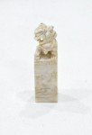 Chinese Soapstone Carving of Chow Dog Seal