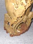 Vintage Chinese Soapstone Vase Sculpture, 8 Inches Tall
