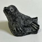 Soapstone Carved Seal Pup Figurine by Wolf Sculptures