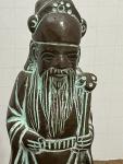 Chinese Three Wise Men Soapstone Carving 5.5”