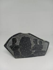 Inuit Soapstone Carving Sculpture with Igloo Tag