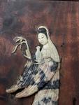 Chinese Soapstone Carved Paintings in Frames Pair