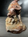 Rare Chinese Soapstone Carving: Water Buffalo Girl