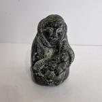 Wolf Soapstone Sculpture - Inuit Carving Art