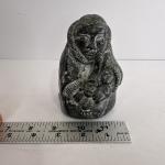 Wolf Soapstone Sculpture - Inuit Carving Art