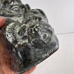 Wolf Soapstone Sculpture - Inuit Carving Art