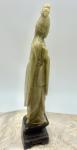 Vintage Soapstone Quan Yin Statue, 7”