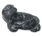 Nuvuk Walrus Mom and Baby Soapstone Carving