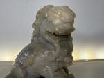 5" Vintage Soapstone Fu Dog Guardian Statue