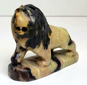 Chinese Lion Soapstone Carving, 3.25x2.5 inches