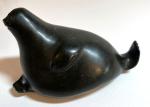 Vintage Inuit Soapstone Seal Sculpture Art