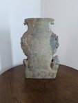 Hand-Carved Vintage Chinese Soapstone Flower Sculpture