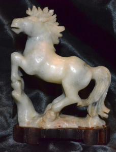 Elegant Vintage Chinese Soapstone Sculpture